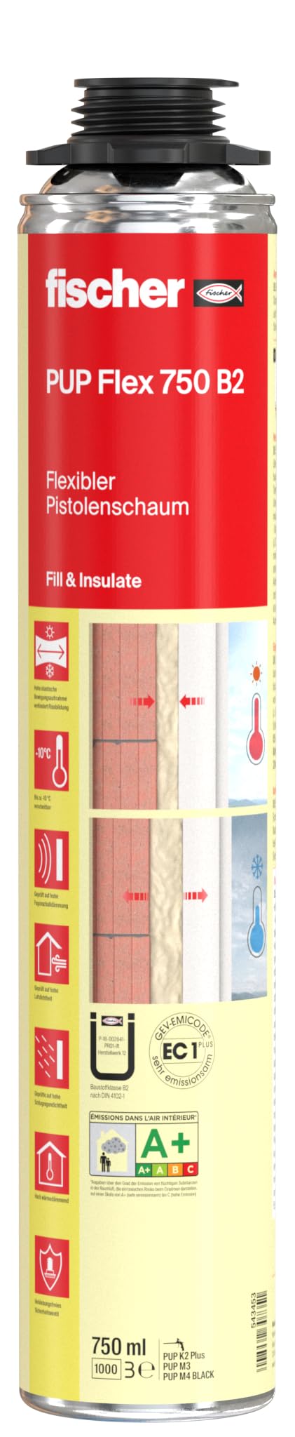 FISCHER Premium Flex Schaum PUP Flex 750 B2