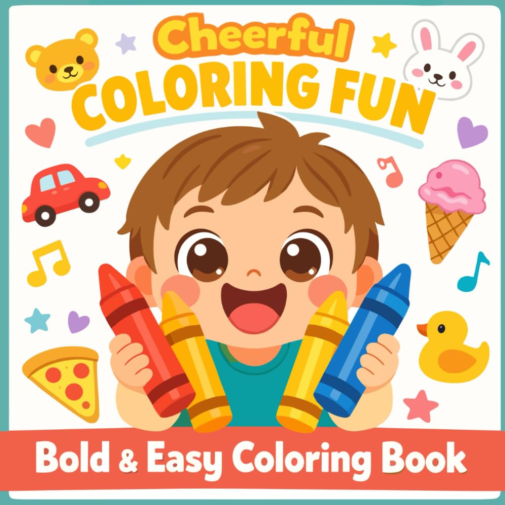 COLORING FUN: Screen-Free Coloring Book for Toddlers Ages 1–3 with Big, Simple, and Adorable Designs