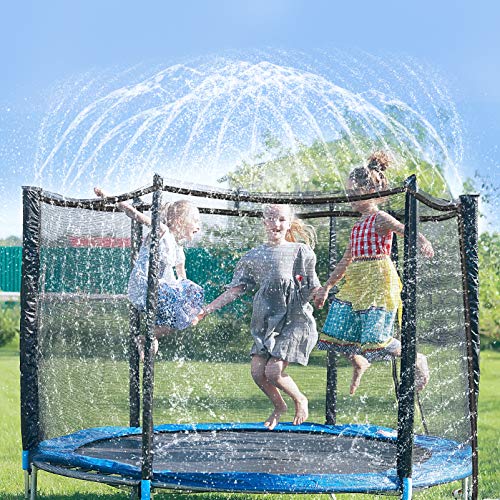 TOYANDONA Irrigador de trampolim de 12 m, irrigador de parque aquático de trampolim ao ar livre, pul