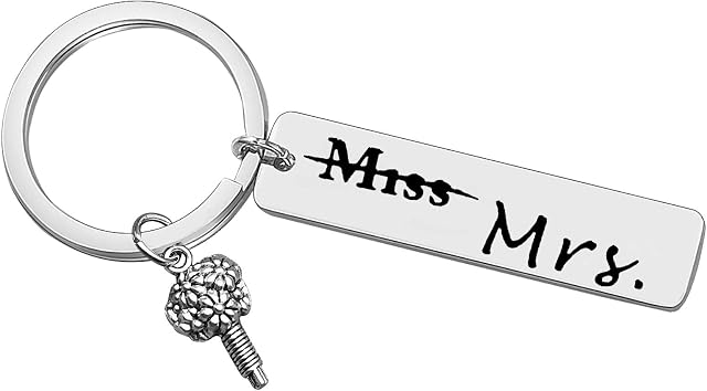 Wedding Gift for Bride Keyring Best Friend Gift Daughter-in-Law Keyring from Mother in Law/Father in Law Bride Gift Keyring Bride Keychain Bride To Be Gift Bridal Shower Gift for Her Friend Gift