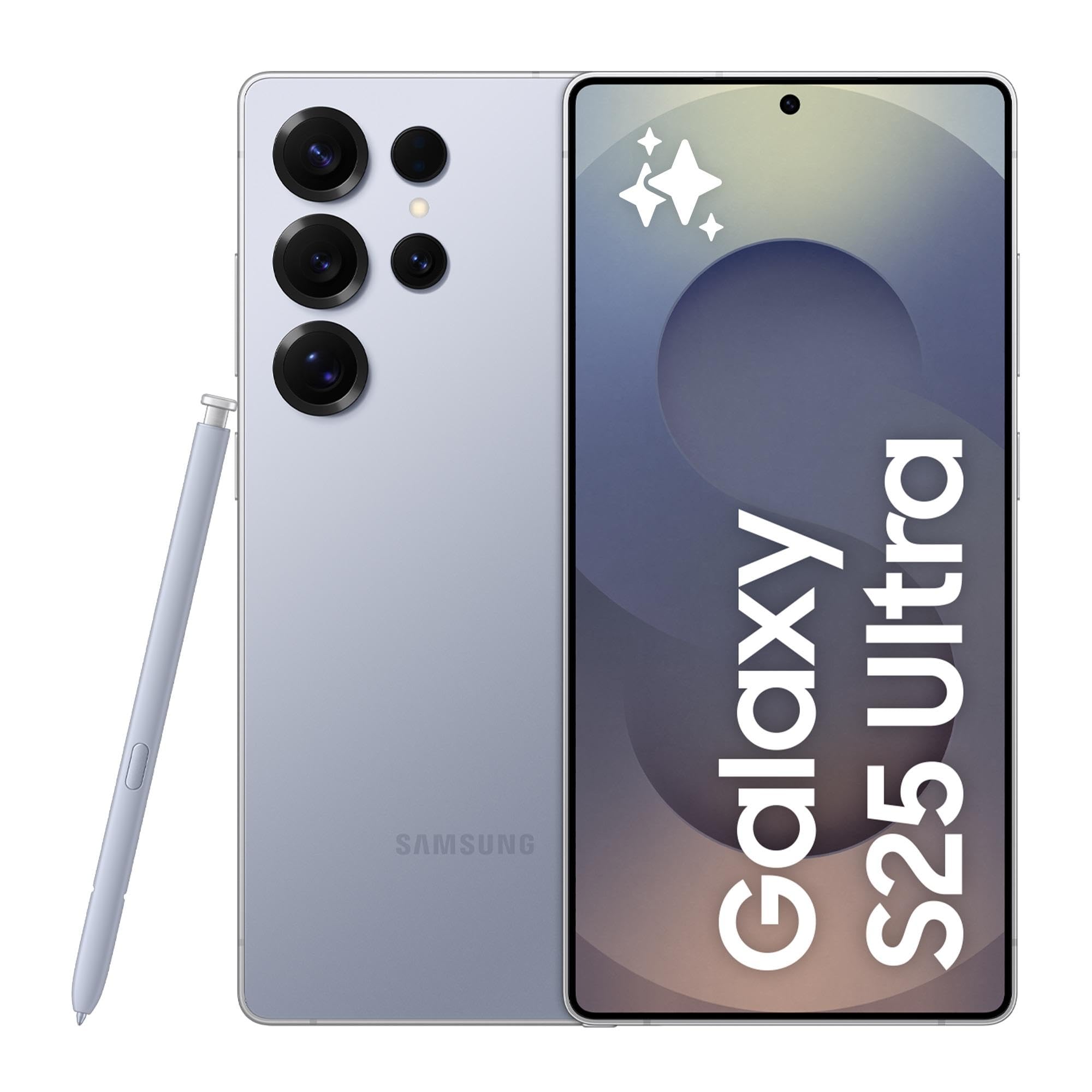 Samsung Galaxy S25 Ultra Smartphone AI, 3 anni di Garanzia del produttore, Display 6.9'' QHD+ Dynamic AMOLED 2X, Fotocamera 200MP, RAM 12GB, 1TB, 5.000 mAh, Titanium Silverblue [Versione italiana]