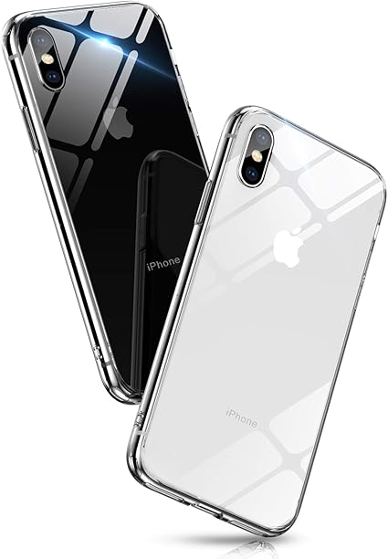 Amazon Co Jp Aunote Iphone Xs ケース Iphonex ケース クリア 背面ガラス 薄型 軽量 耐衝撃 ハードケース Iphone X Xs クリア 家電 カメラ