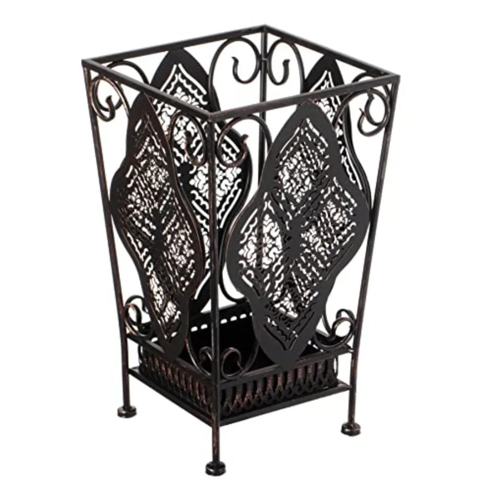 FVDZRFIE Umbrella Stand Metal Umbrella Holder Stand Rack Metal Entry Hallway Décor Removable Drip Tray For Home Holds Umbrell