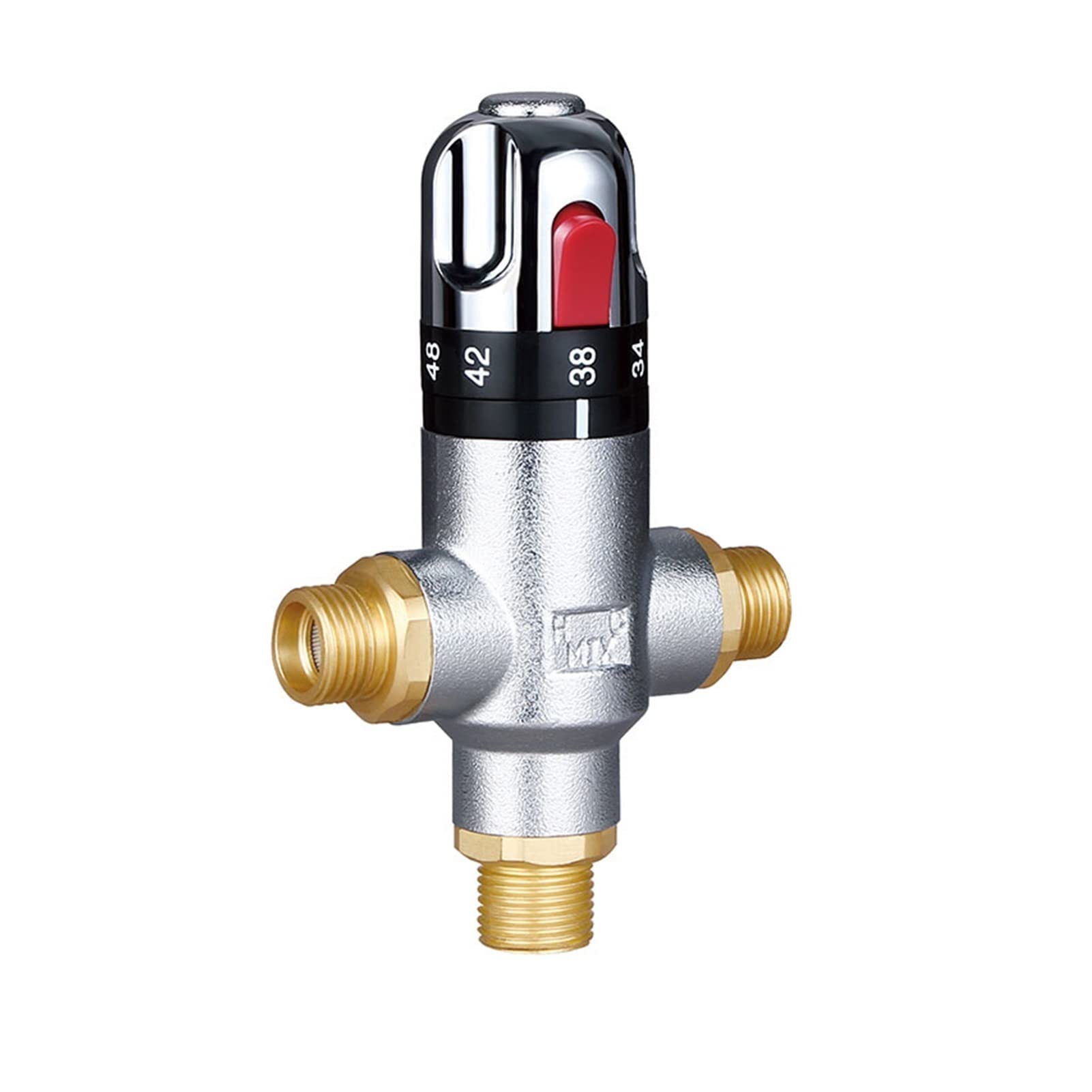 yaoqijie G1 / 2 G3 / 4 "G1 Válvula termostática de latón válvula de Mezcla termostática de energía Solar válvula de Control termostático Lasting (Color : DN15)