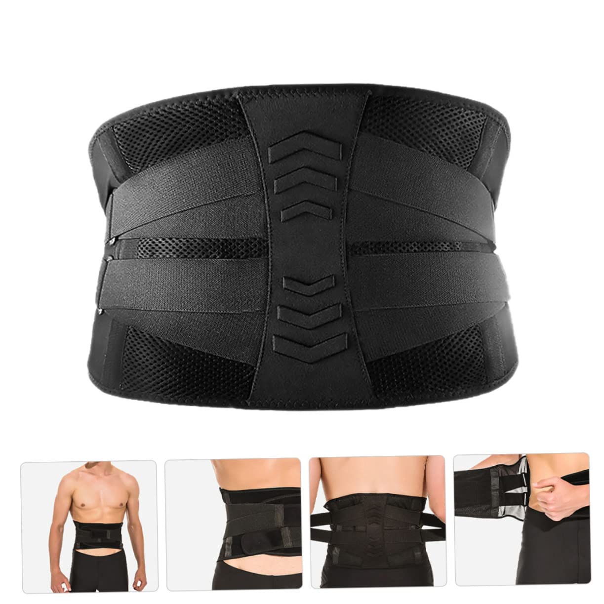 Beavorty Widen Lower Back Brace Protective Belt Fitness Back Support for Workout