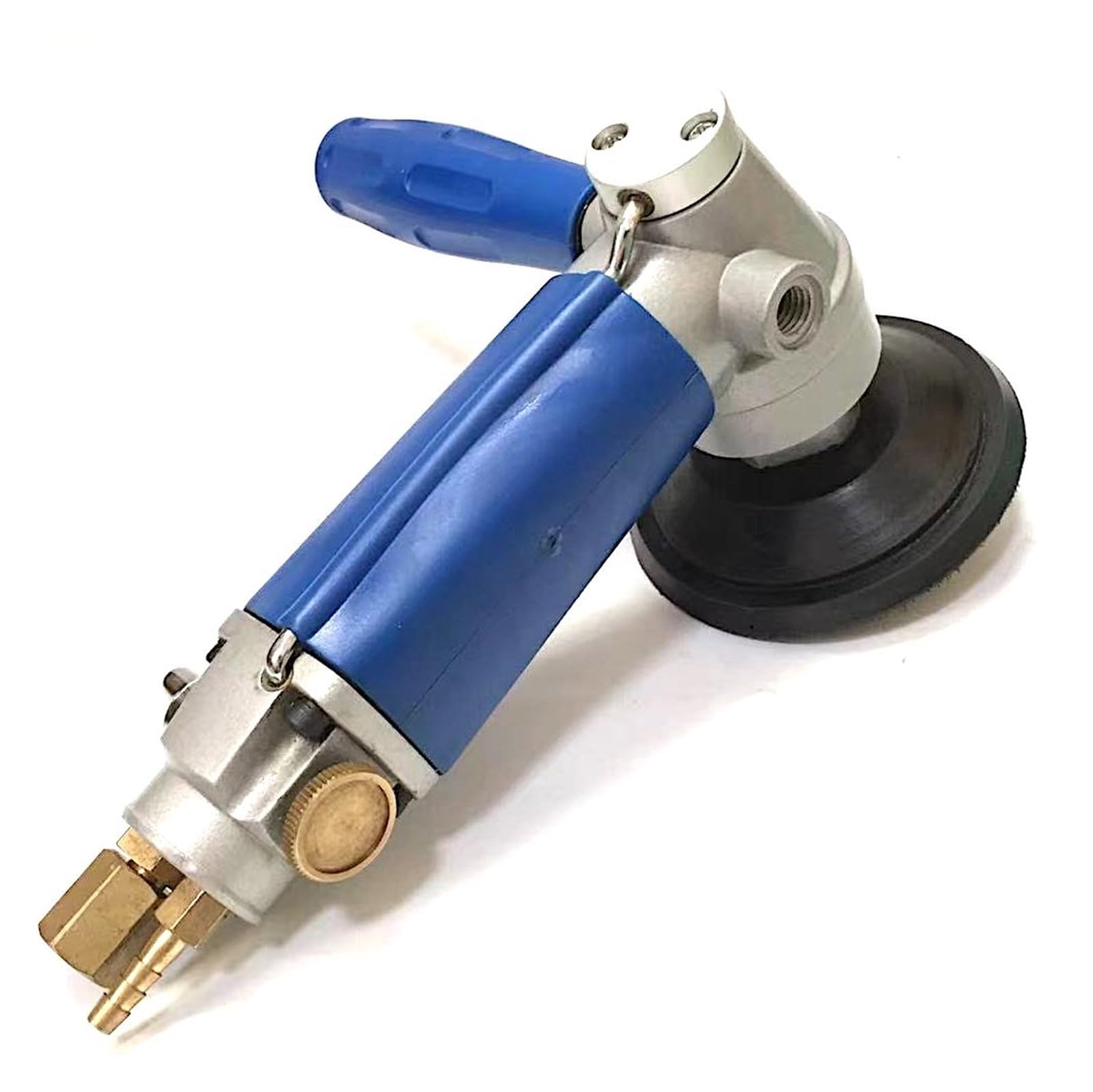 Lijadora de Chorro de Agua neumática de Escape Trasero Almohadilla de Respaldo de 4 ", Amoladora húmeda Duradera Posición de manija Doble for usuarios de Mano Izquierda