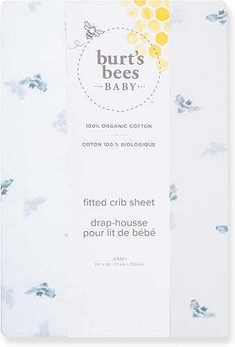 Miniatura 7 de Burts Bees Baby - Edredón orgánico Blossom, Flor/Blanco 2-PK, Blanco nube, verde glaciar, Gris Heather, Gris (Heather Grey Stripe), Heather