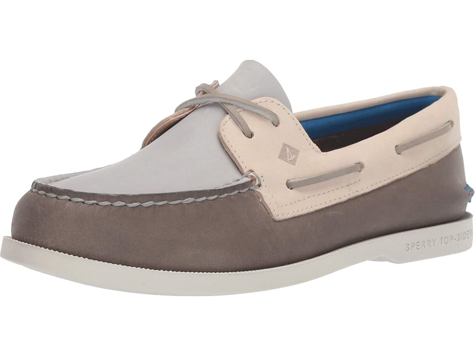 

Sperry Authentic Original Plush Tri-Tone (Grey/Ivory) Women's Shoes, Brown
