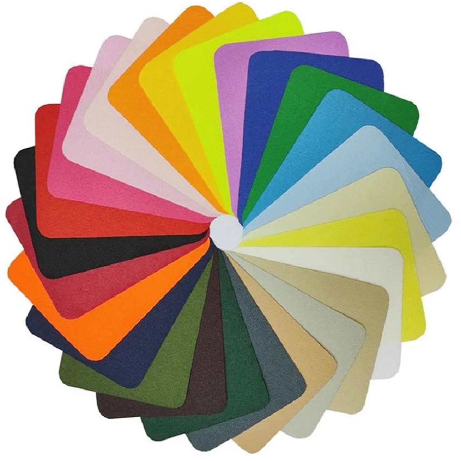 Aufnäher Farbiger rechteckiger Aufnäher aus Stoff for Kleidung, Steppdecke, DIY, waschbar, thermoklebend, for Aufbügeln oder Nähen von Aufklebern für Heimwerker(26PCS-Set)