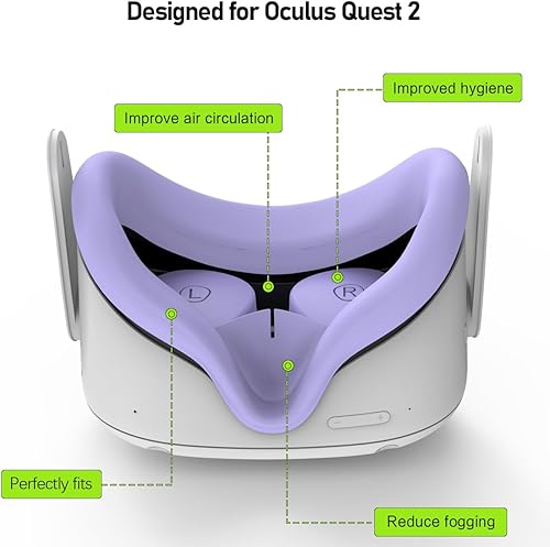 Miniatura 4 de for Oculus Quest 2 Accessories Face Cushion Cover for Quest 2 Contorller Grips Lens Cover VR Silicone Covers VR Shell Cover Thumbsticks Covers for