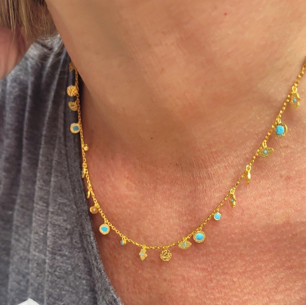 Alef Bet by Paula Amulet Evil Eye and Hamsa Hand Necklace - Image 7