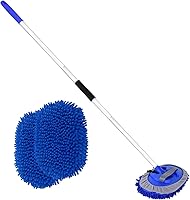 Vista 1 de Cepillo de lavado de automóvil de 62 pulgadas con mango largo y cepillo de lavado de autos, kit de cepillo de limpieza de microfibra para automóvil