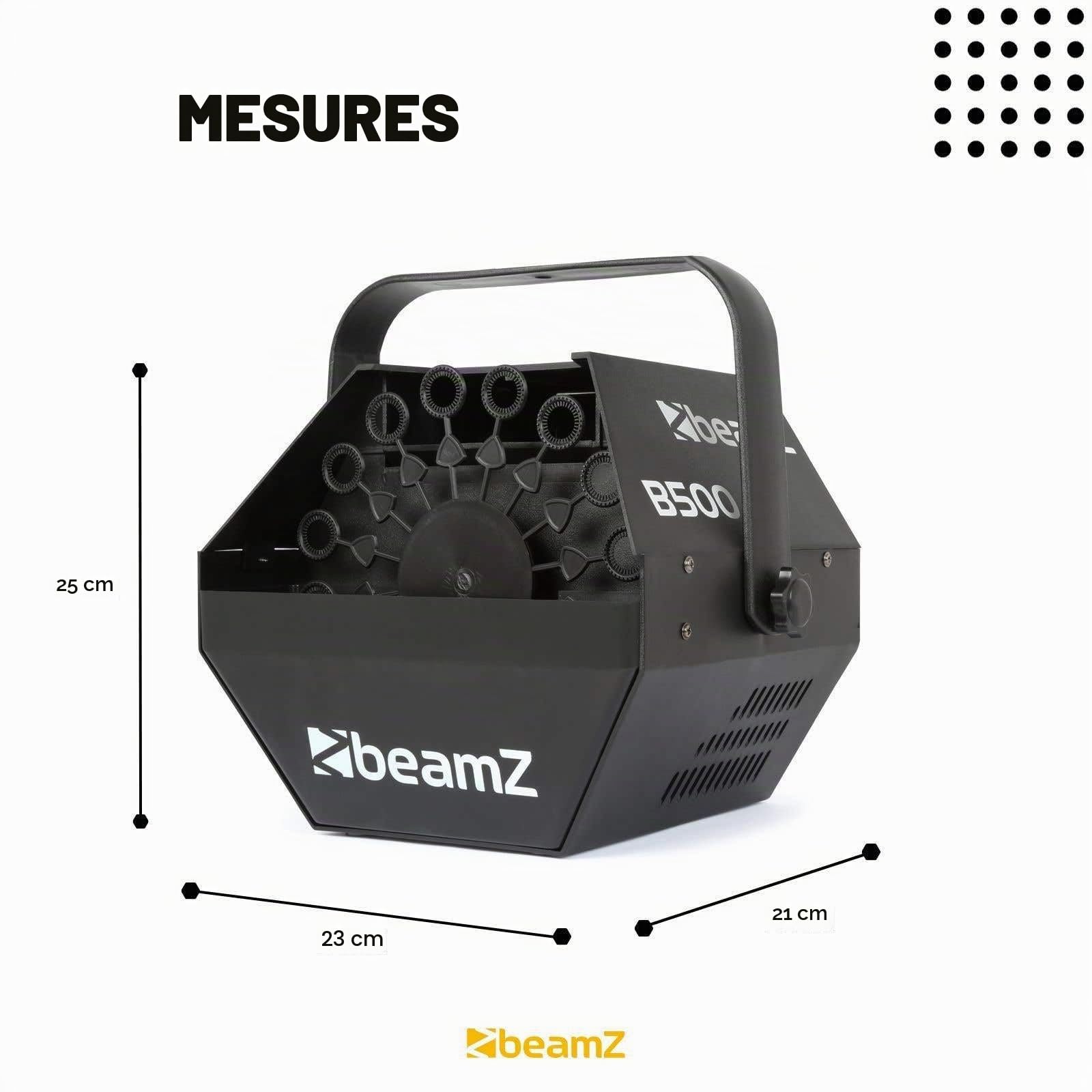 Beamz B500 Machine à Bulles Enfant/Mariage, Grande Roue 20 Rotations par Minute, Ventilateur Puissant, Consommation 40 Watts, Étrier de Fixation, Idéal en Intérieur comme en Extérieur
