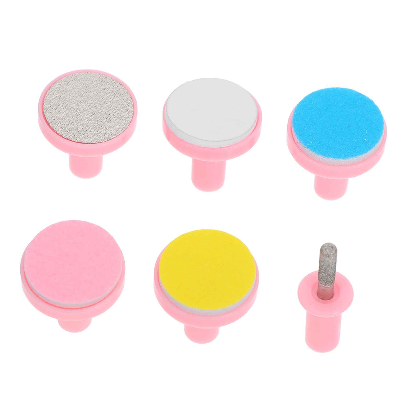 HAPINARY Replacement Nail Buffers for Baby 6pc Electric Grooming Kit Nail Trimmer Discs Comfort Grip for Newborns Toddlers