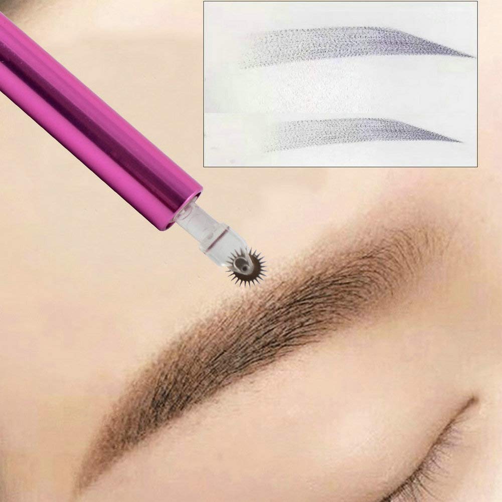 HOTWE Microblading Needles roller Permanent Makeup Fog Shading Powder Brows Roller Needles Fast Coloring for Eyebrow makeup (6.3mm)