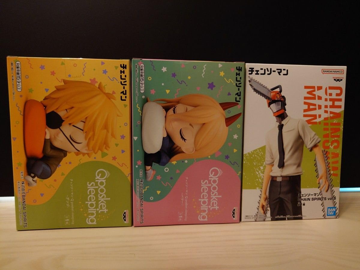 Amazon.co.jp: 箱段ボール発送 チェンソーマン フィギュア3点