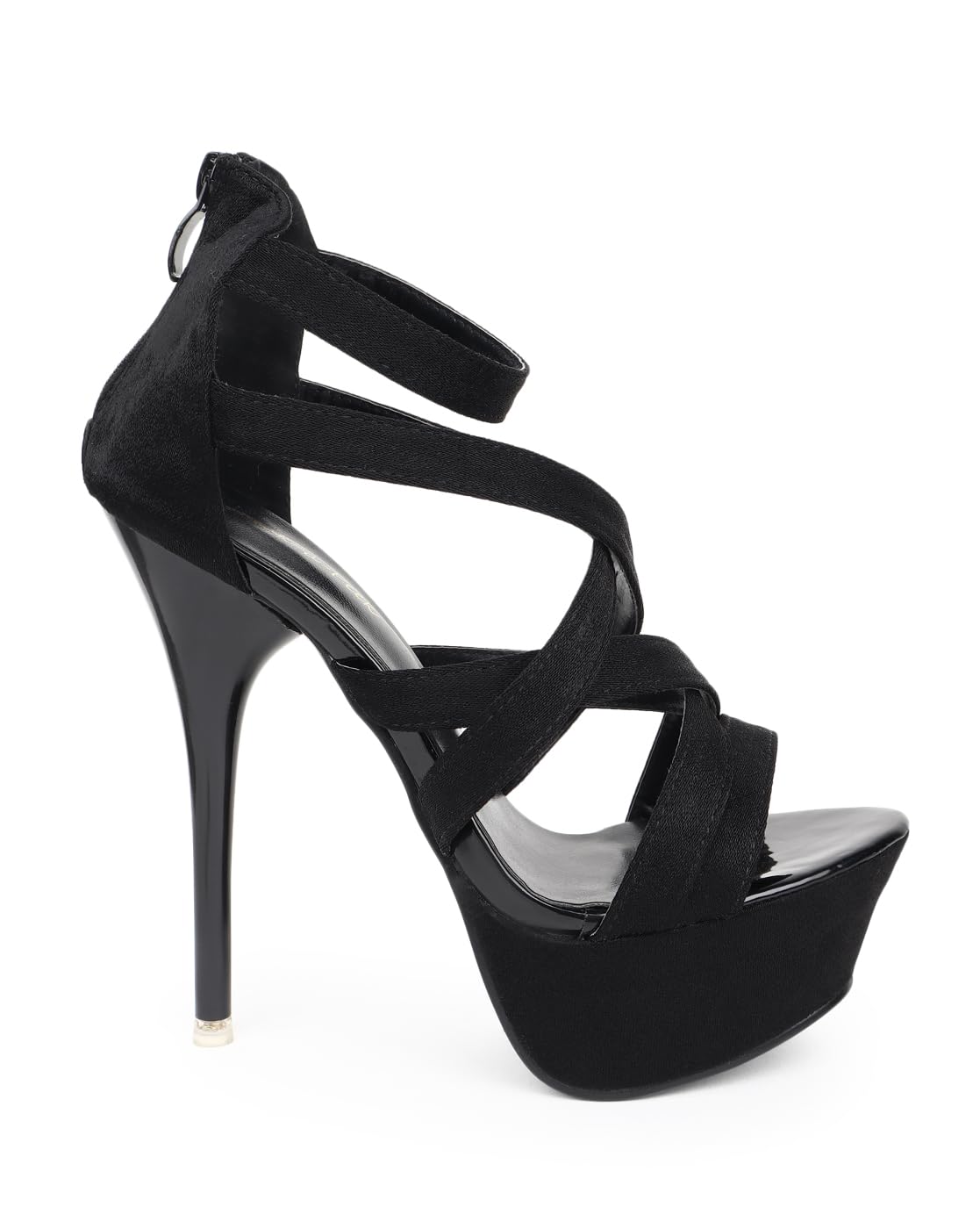 sneak-a-peek - Women Black 6 INCH Pencil Heel Fashion Sandal(SP01-50) (B0D9QR82MV) Amazon Price History, Amazon Price Tracker
