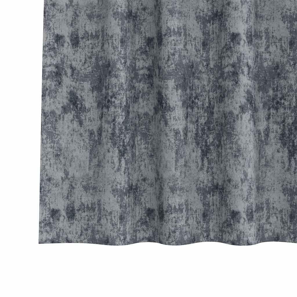 Juego de 2 cortinas de terciopelo gris plateado 175 x 140 cm, oscurecimiento de habitación, privacidad, cortina decorativa para salón y dormitorio, manejable manualmente