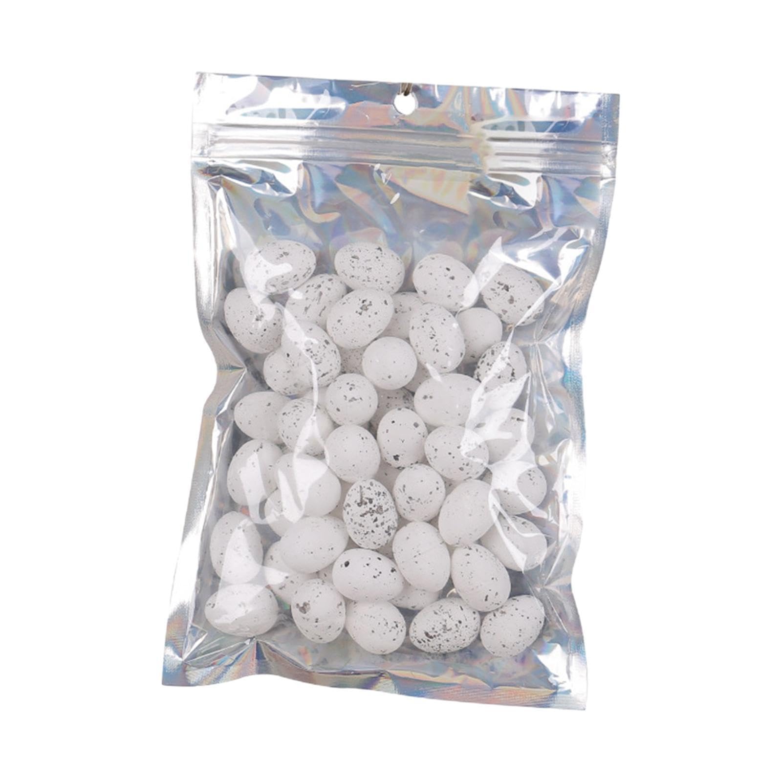 PUXZYAX Mini Artificial Easter Eggs Collection Charming Home Decoration Pieces Artificial Eggs Can Meet Needs For Any Decoration And for Creative Bird Egg, white, 2x2.5cm