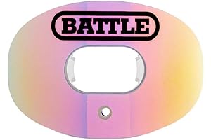 Protect Your Jaws: Battle Sports Iridescent Football Mouthguard for Uncompromised Airflow and Peak Performance