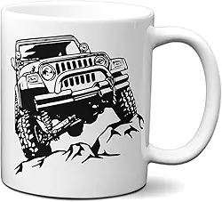Caneca Jeep Presente Criativo Motorista Trilha Carro 4x4