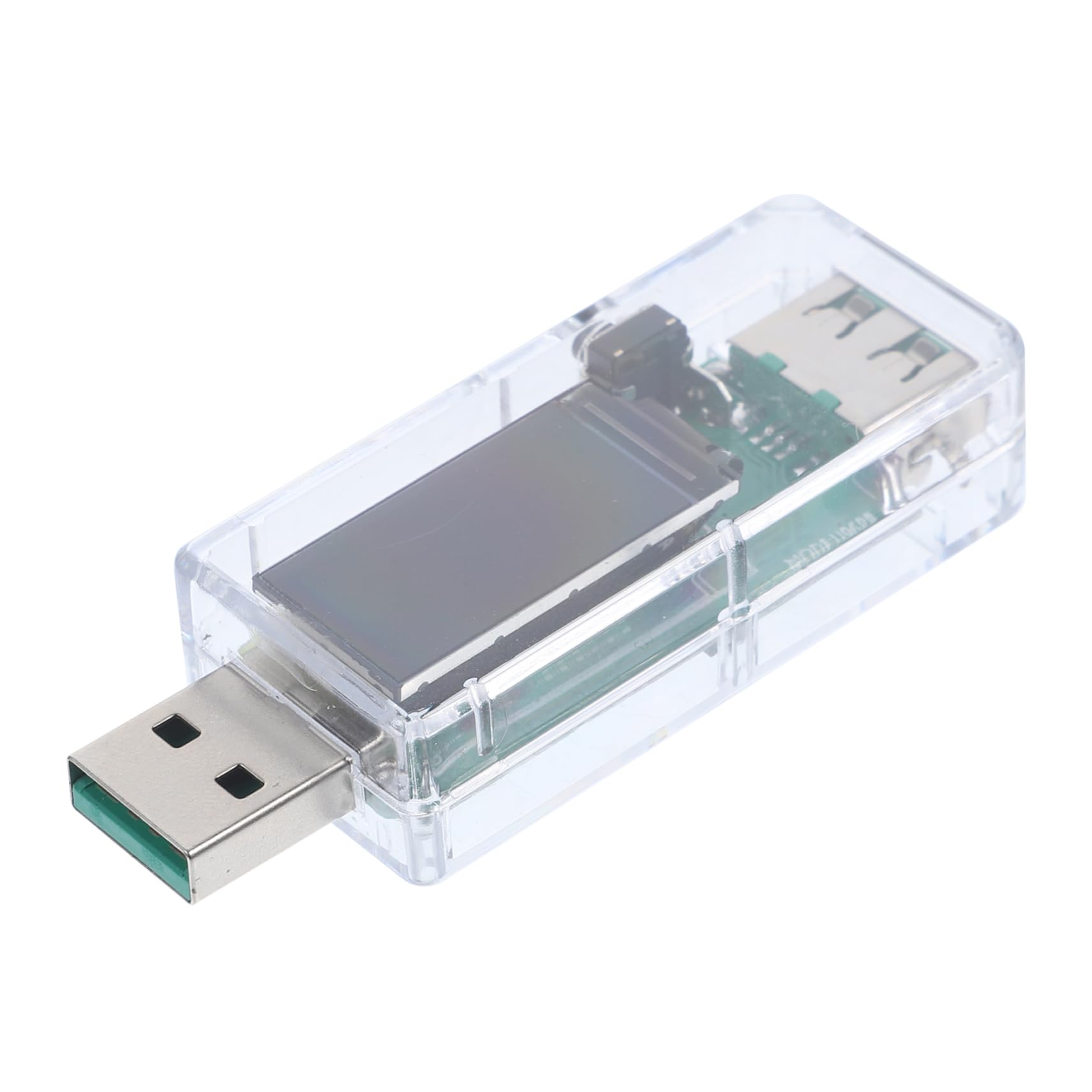 Tofficu 5 Stück USB-Tester Spannungsmesser Spannungsdetektor Spannungsprüfer Stift stromverbrauchsmesser Volt-Ampere-Meter elektrischer Spannungsprüfer Abs Transparent