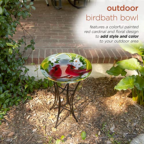 Alpine Corporation Kpp608T-18 Birdbath Bowl Topper, Multicolor #TOP3