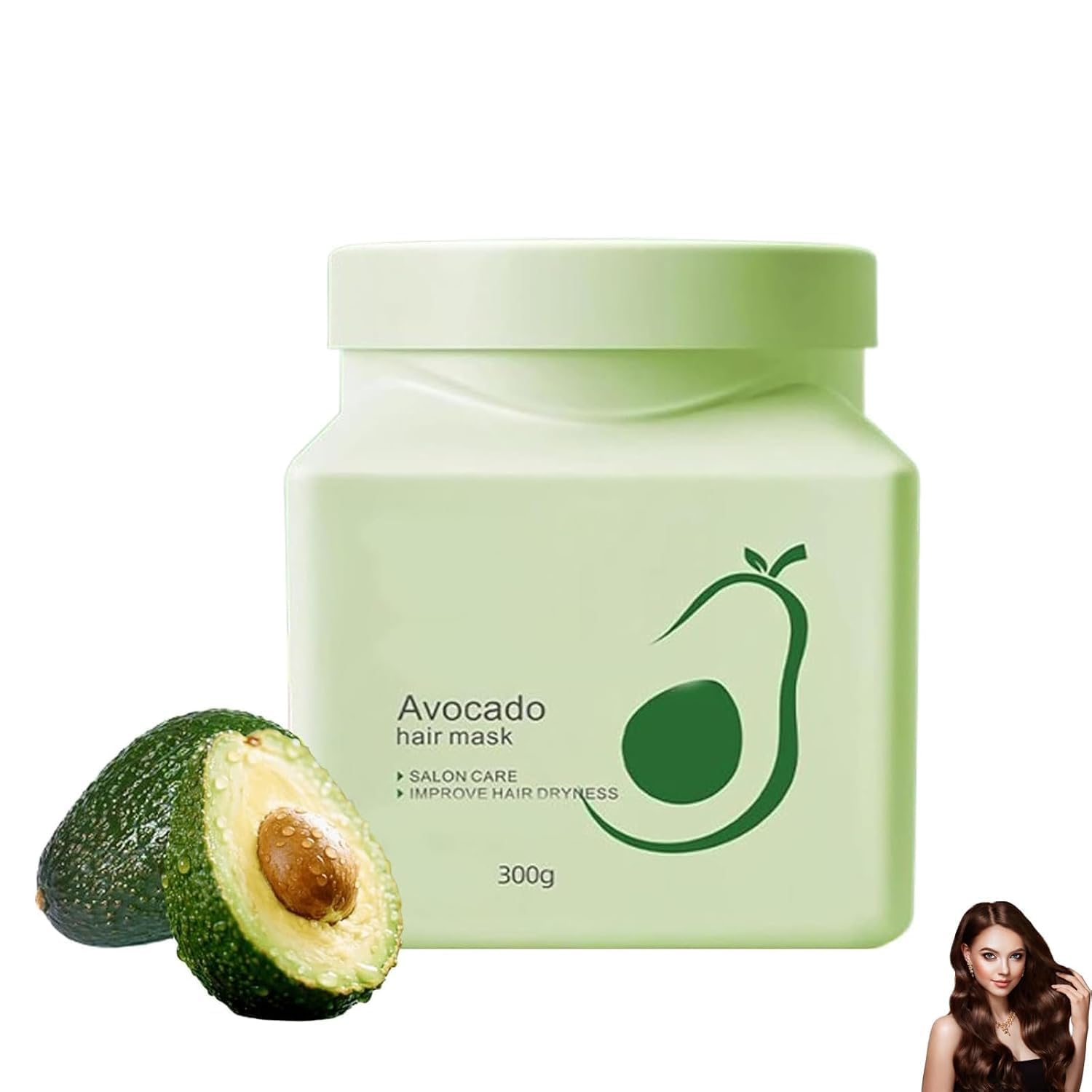 Avocado Deep Conditioning Hair Mask,Deep Treatment Thickening Hair Mask,Nourishes Dry, Damaged Hair, Promote Growth