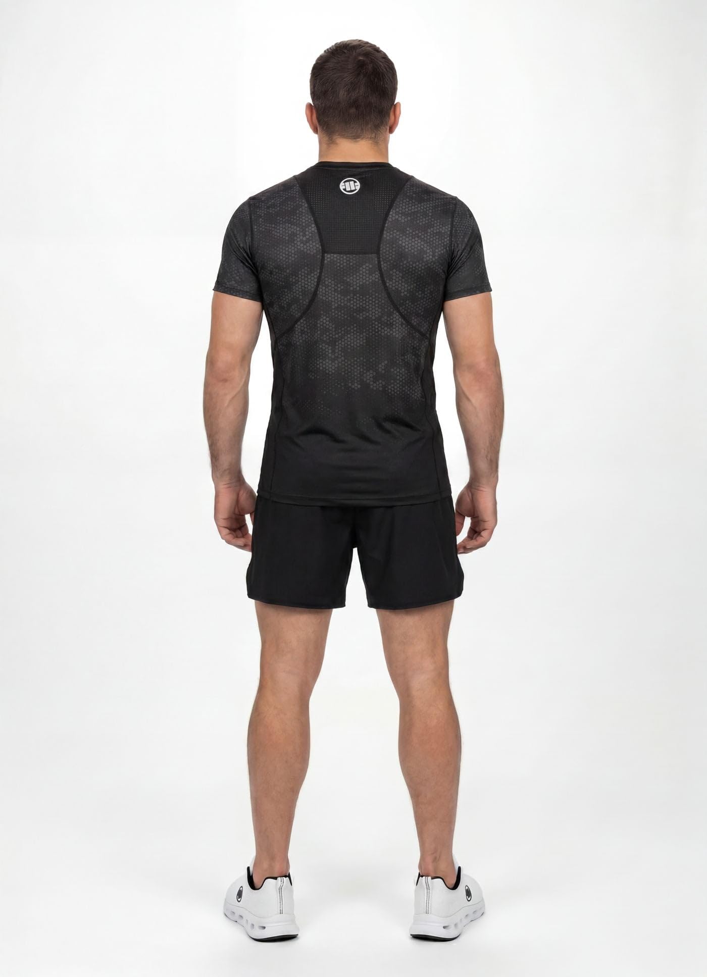 PITBULL- T-Shirt Herren MESH HEX CAMO Hilltop, Trainingsshirt Fitness