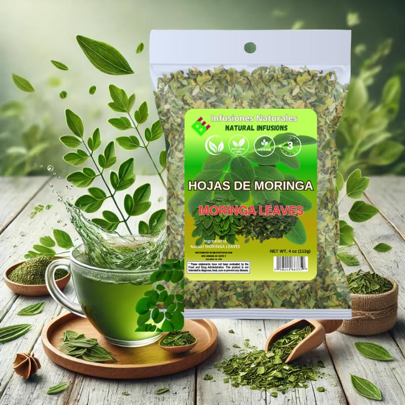 Moringa Leaves Tea (Té de Hojas de Moringa) - 4 oz - NON-GMO | 100% Natural | Vegan - Image 3