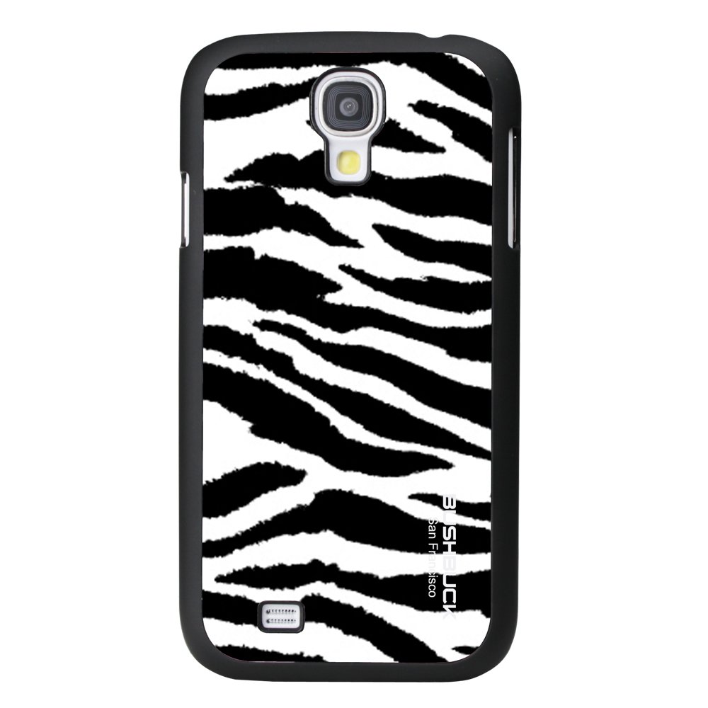 Bushbuck [Docomo Galaxy S4 Zebra Pattern Genuine Leather Case Wild Genuine Leather Case (Not Compatible with One Segment Antenna) Black/White SUS4WDZA