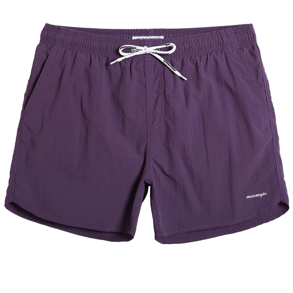 maamgic Mens Swim Trunks 5" with Mesh Lining Quick Dry Bathing Suits for Men Swim Shorts Swimwear