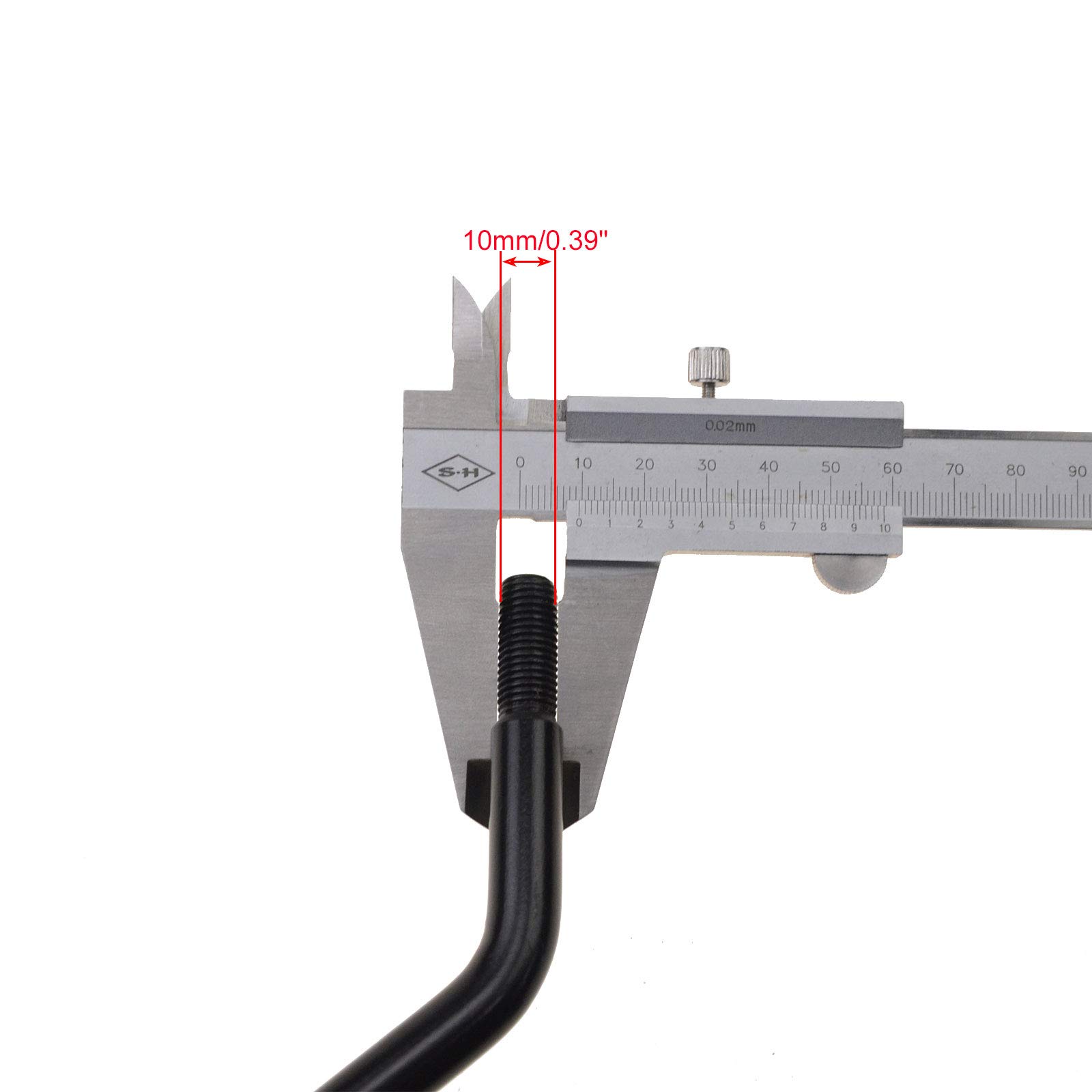 WOOSTAR Manillar Riser 22mm Espejos Laterales Moto 10mm con Hilo Convertidor Tornillos M10 a M8 Reemplazo para Scooter ATV 4 Wheeler Quad Pocket Pit Bike Paquete de 2 (056 Tipo)