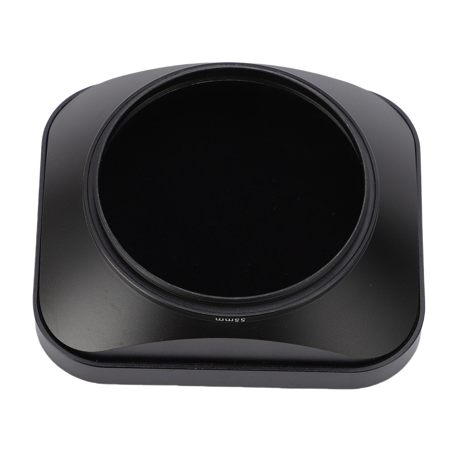 Cuifati Paraluce Quadrato da 55 Mm per Fotocamera, Paraluce Universale in Metallo, Antiriflesso a Vite con Cappuccio, Lega di Alluminio Compatibile con Obiettivi con Filettatura Filtro E55 da 55 Mm,