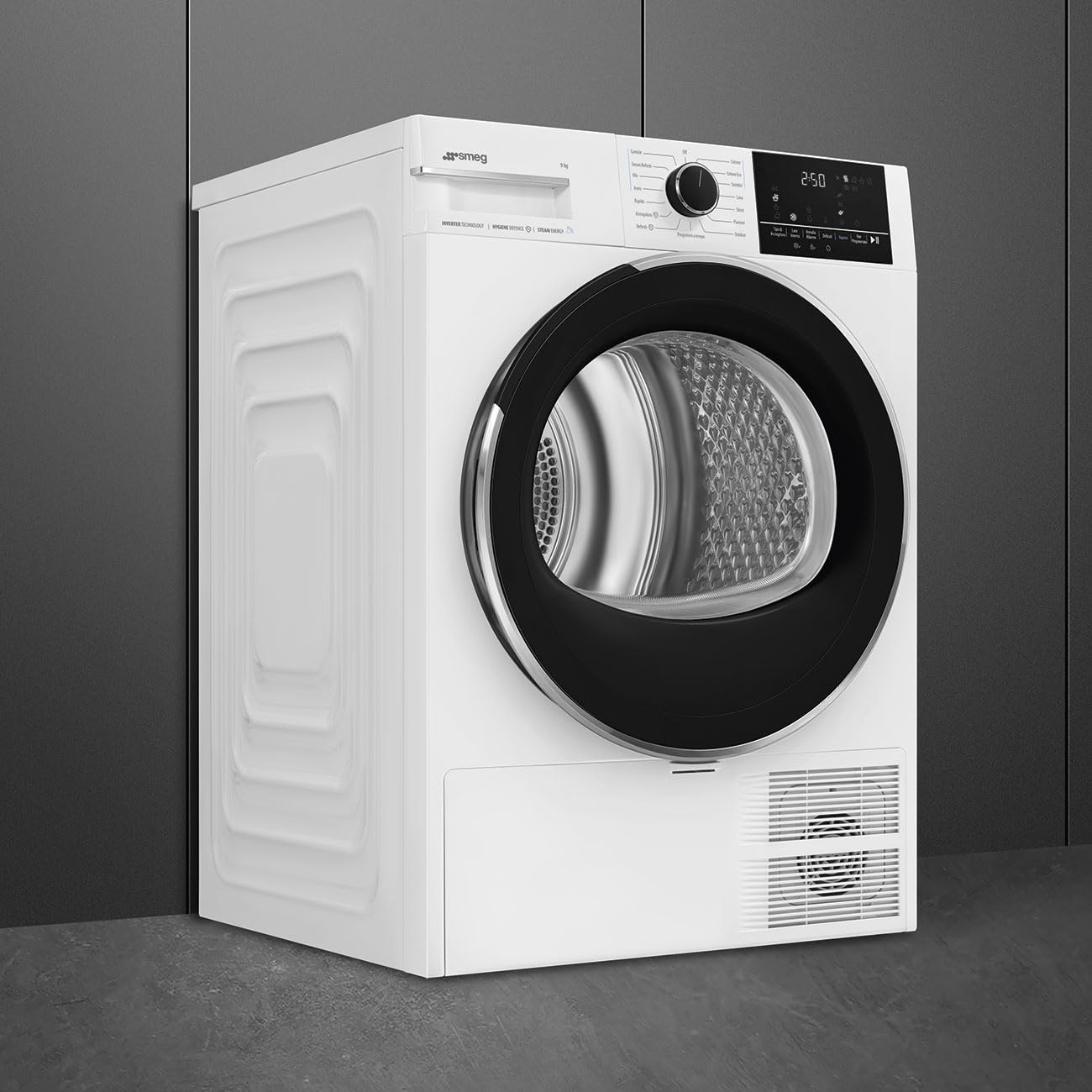 DNP09SEB - Asciugatrice 9 Kg, con Pompa di calore, Inverter, Carica Frontale, Classe energetica D