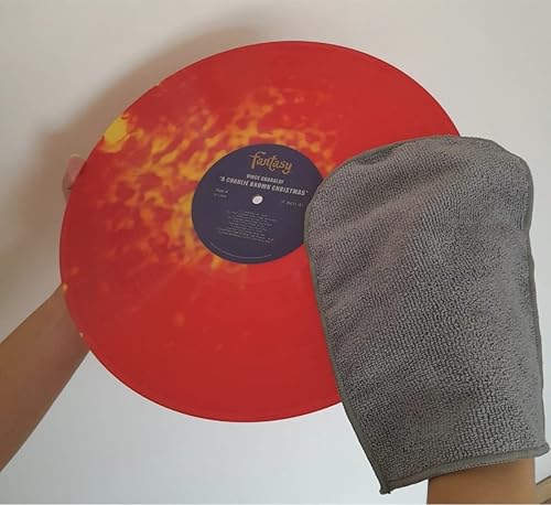 Miniatura 4 de Guante de tela antiestático para limpieza de registros, paquete de 2 toallas de microfibra antiestáticas y solución limpiadora, kit de pulverización