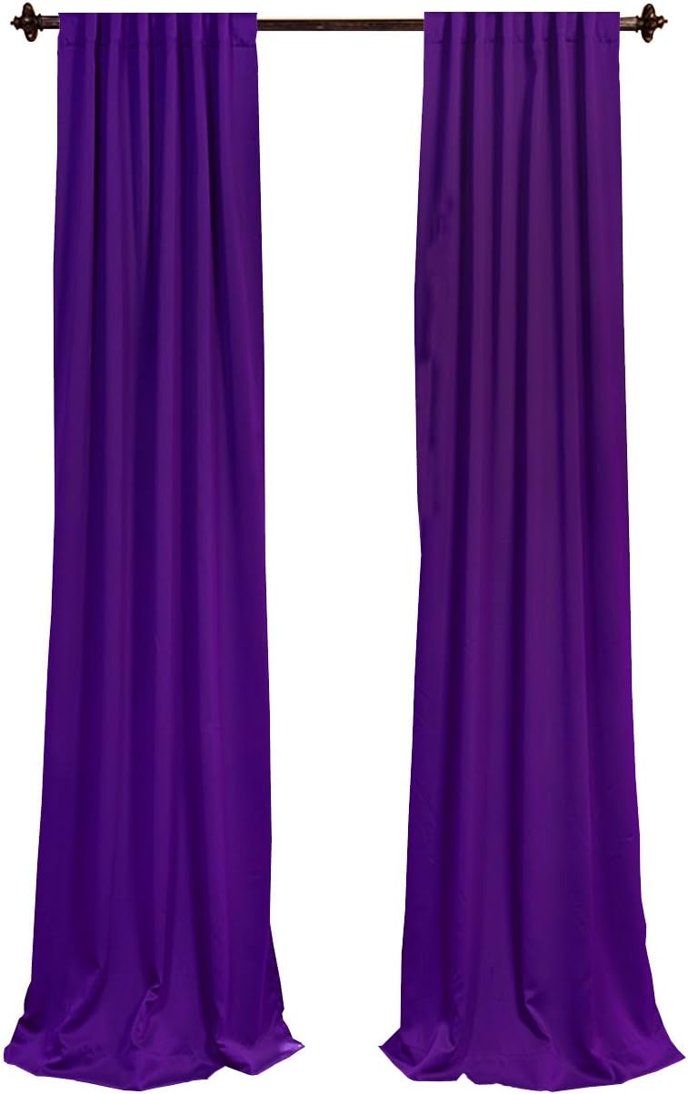 ArtOFabric Polyester Curtain Panel 56x96 Inch -Azelea Purple