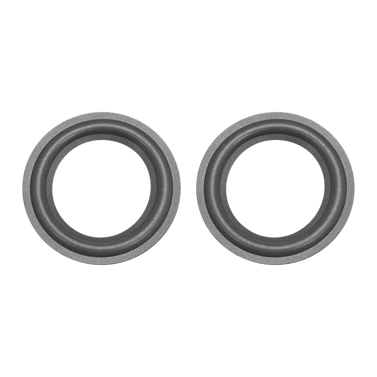 Kit 2 Bordi In Schiuma Per Altoparlanti E Subwoofer - Diametro 4.5 Pollici, Nero - Per Riparazione E Fai-da-te Audio - 4