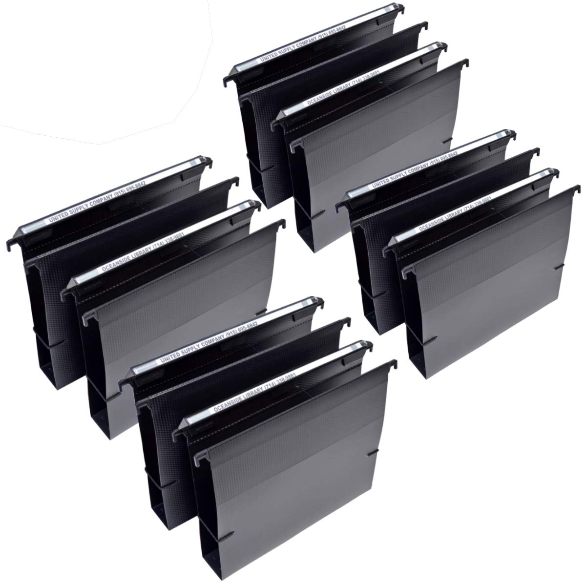 Ultimate Office MagniFile Extra-Capacity Hanging File Folders, 2" Box-Bottom, Letter Size, Feature Wrap-Around Bungee Security Cord (Set of 8)