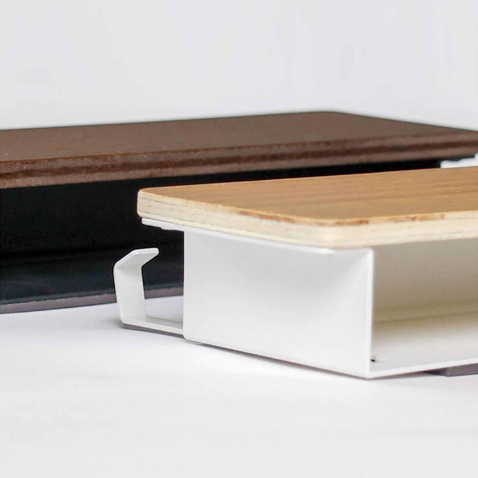 Set di ganci multiuso in legno con base in acciaio al carbonio, facile installazione per chiavi e piccoli oggetti da ingresso