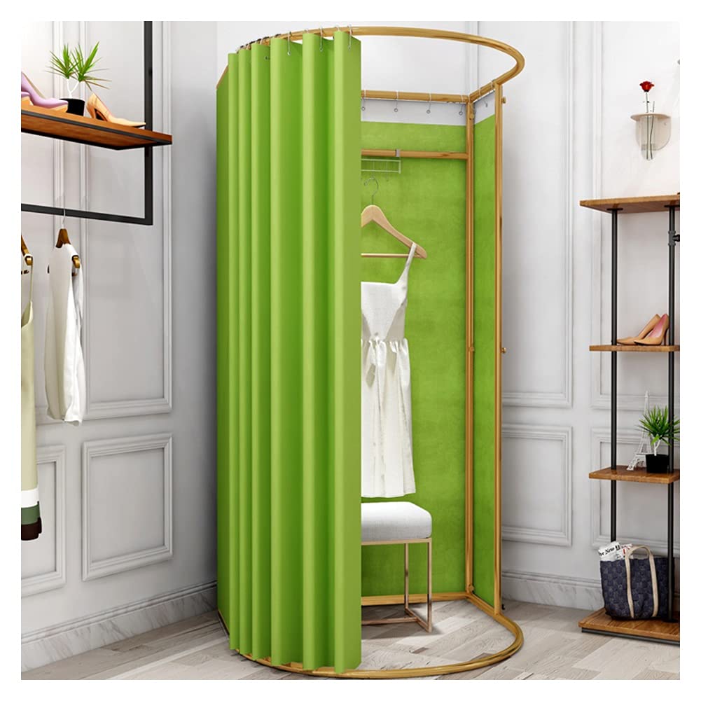 SIAMZYWV Portable Dressing Room Privacy Screen Privacy Tent Floor-Standing Temporary Changing Room Mobile Fitting Room, for Clothing Store The Mall (Color : Green, Size : 100x95cm)