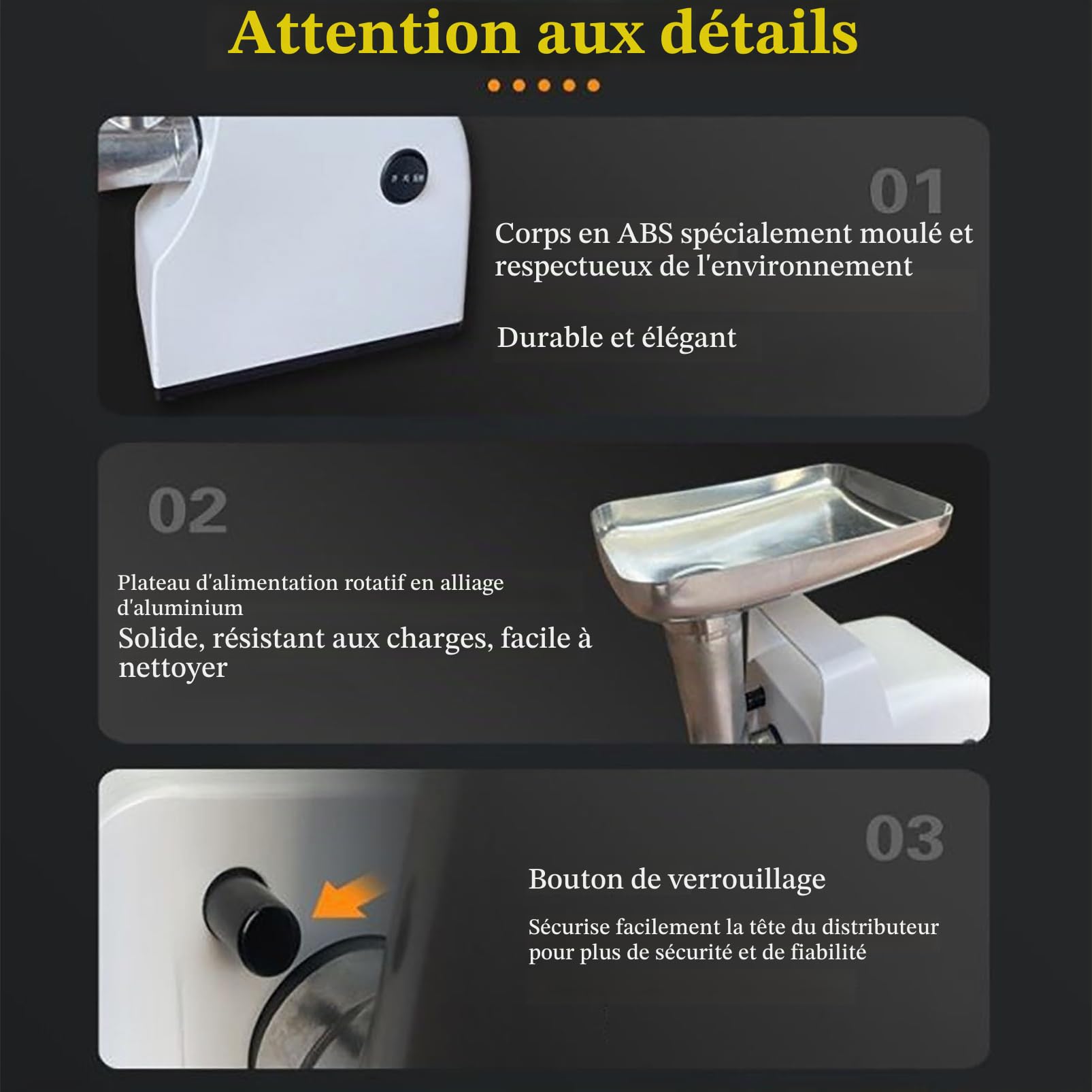 Machine électrique à Granulés pour Aliments pour Animaux, 500 W, Granulateur pour Appâts De Pêche Et Graines pour Oiseaux, avec Plateaux De 2,5/5/7,5 Mm, pour La Fabrication De Granulés pour Chats