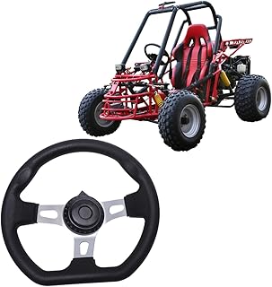 VICASKY Modificação Volante Esporte Volante Volante Pu Volante De Corrida Preto Acessórios De Kart F1 Go-Kart Volante