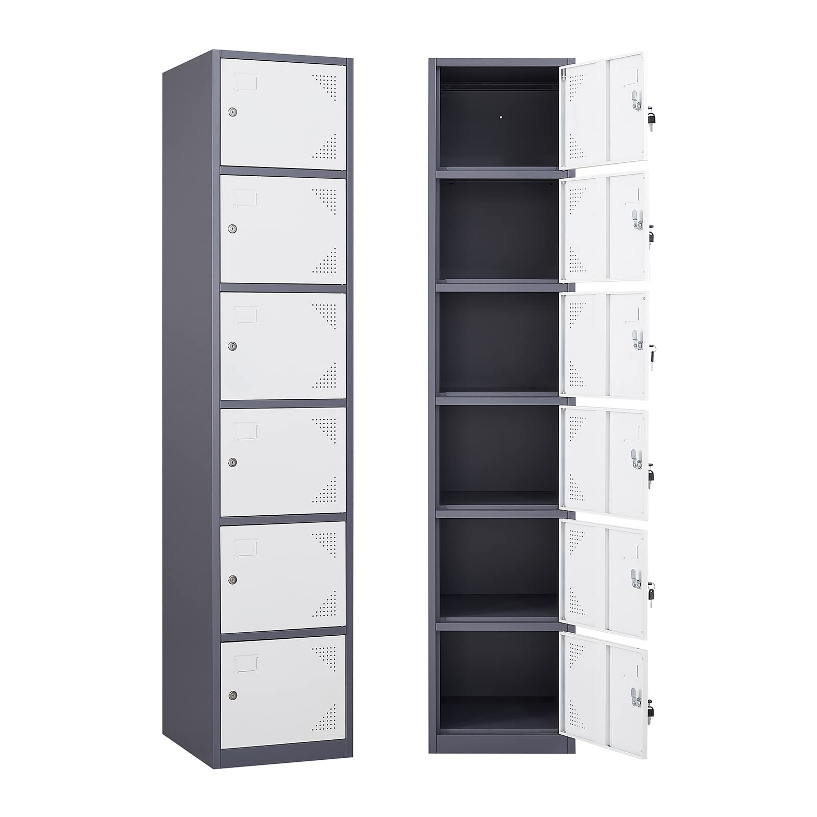 Buy MIIIKO 6 Door Locker, Storage Lockers with Keys, Lockable