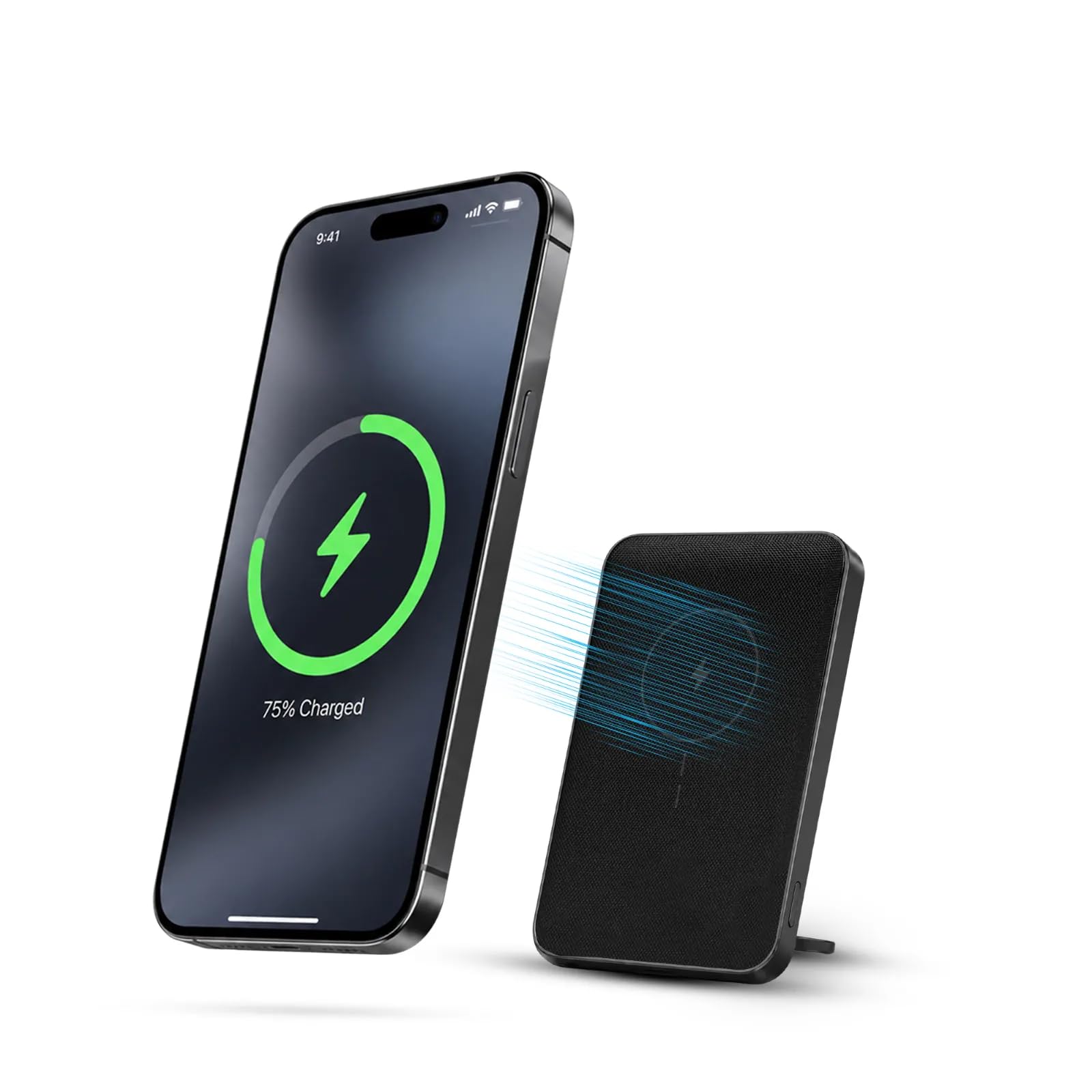 KARWAN Mag-Safe 10000Mah Wireless Power Bank with Stand,20W Wired & 15W Wireless Fast Charging Powerbank with USB-C Port,Compatible with iPhone 17/16/15/14/13/12 Series,Android & More Qi Enable Device-picture-12
