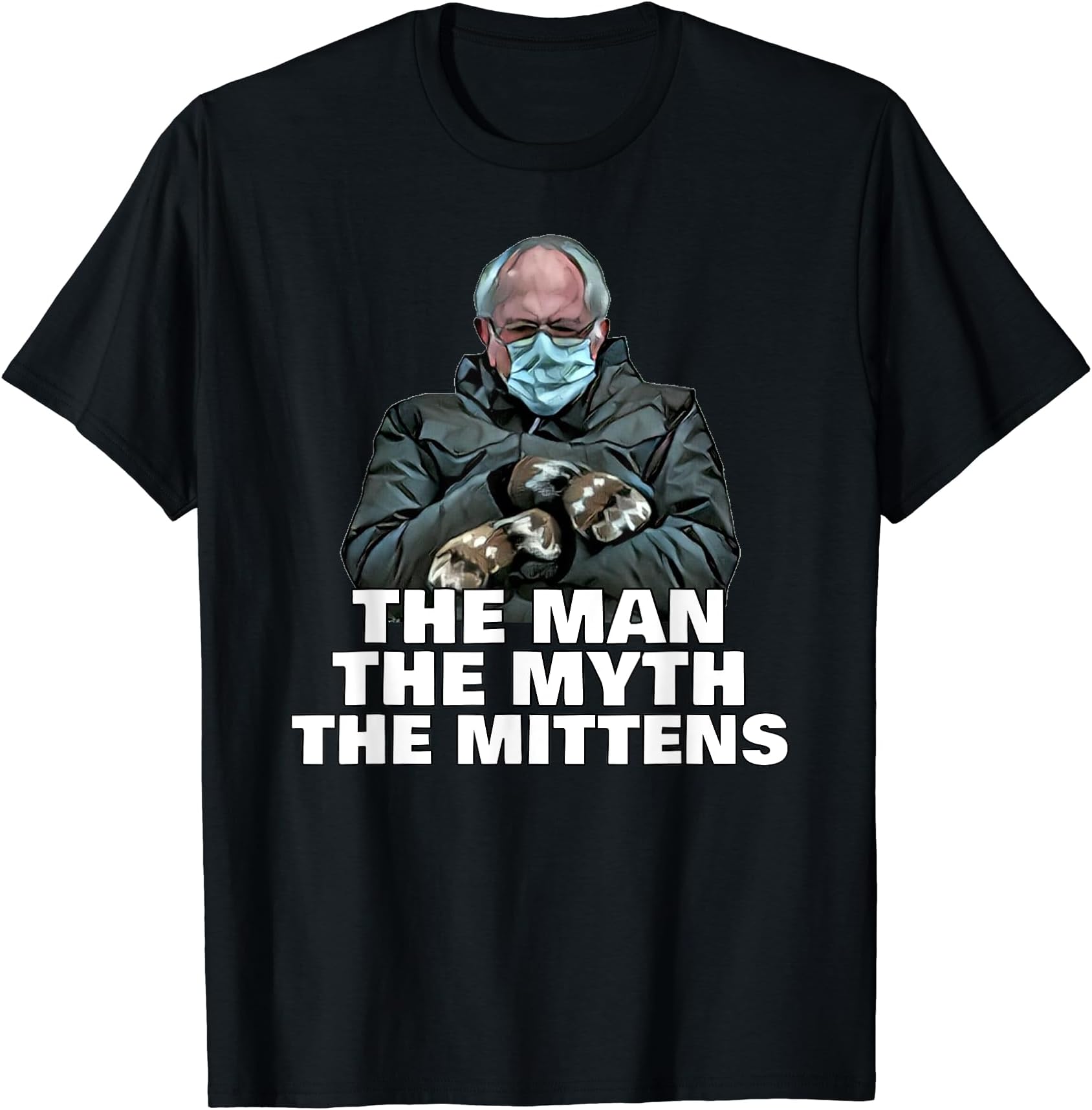 Bernie Sanders Merch Bernie Sitting Mitten MemeBernie Sanders Merch Funny Bernie Sitting Mittens Meme T-Shirt