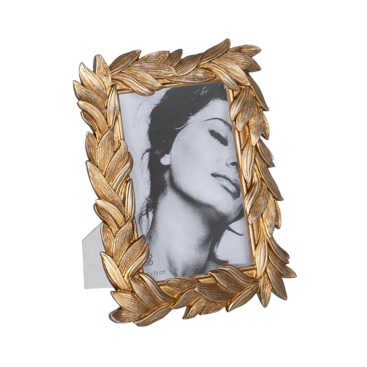 BigBuy Home Gold Picture Frame Polyresin Leaves 15.8 x 1.8 x 20.5 cm