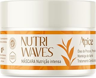 Ápice Máscara Nutri Waves Nutrição Intensa | Nutrição, Brilho e Reconstrução para Todos os Tipos de Cabelo | 300g