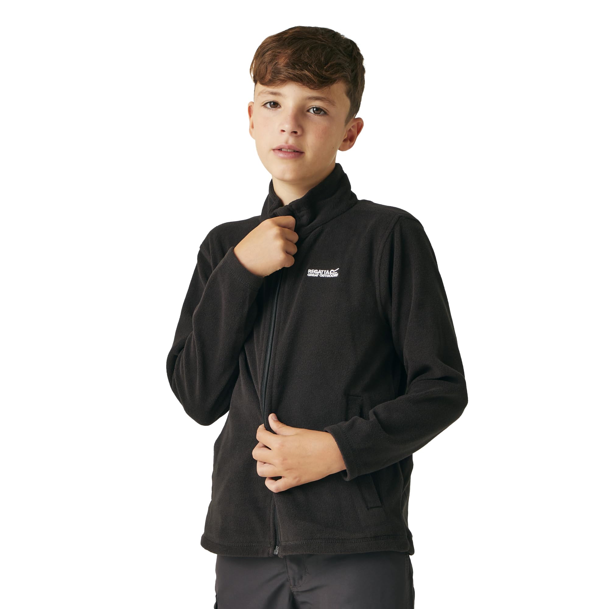 Regatta  Kids Black Kids' Full Zip Fleece in Size 3 - 4 Years, Sports Direct