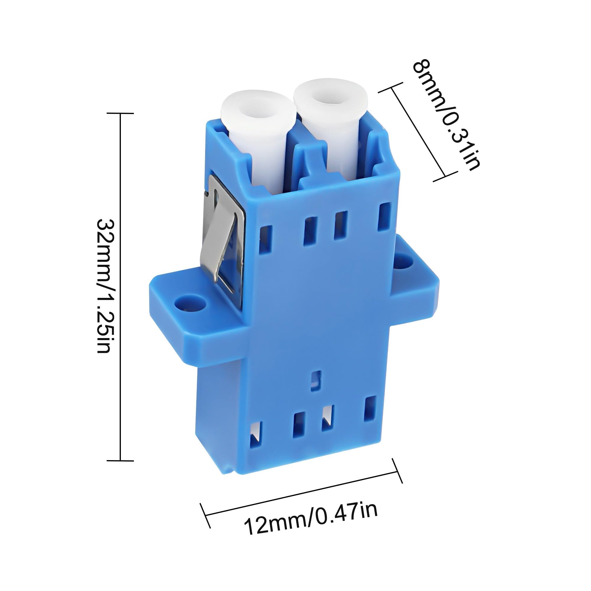 XMSJSIY LC Connettore LWL Adattatore Duplex LC/UPC Spina Estensione per Rete Internet - 10 PCS